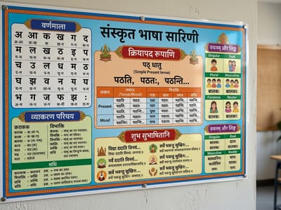 Sanskrit Printed Charts educational chart supplier India