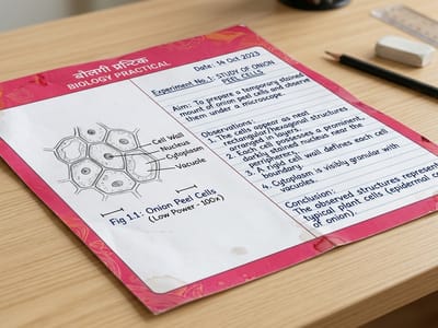 Biology Practical File - Handwritten practical file India