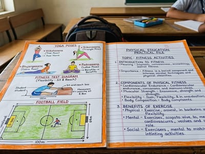 Physical Education Practical File - Handwritten practical file India