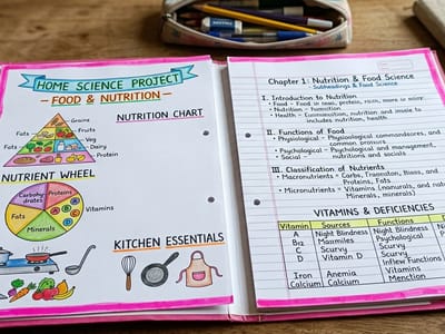 Home Science Project - Handwritten project file for schools India