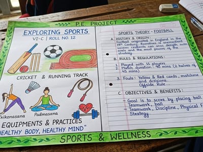 Physical Education Project - Handwritten project file for schools India