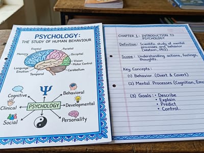 Psychology Project - Handwritten project file for schools India