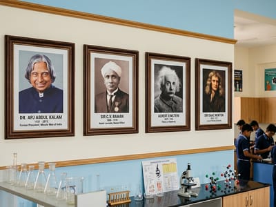 Great Scientists portraits for Indian schools