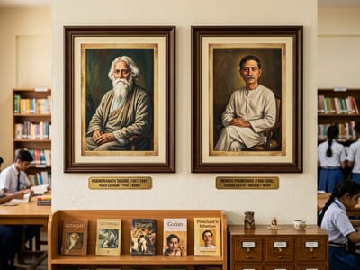 Great Writers portraits for Indian schools